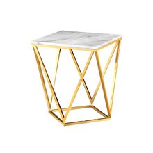Marble top Gold Metal Table