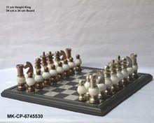 Metal And Stone Combination Chess