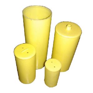 Yellow Plastic Capacitor Can