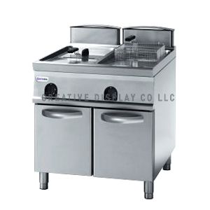 Gas fryer on cabinet 17 Liter Tecnoinox Made In italy