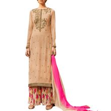 Georgette Indo Western Style with Chiffon