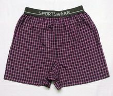 MENS woven Boxer shorts Plaid