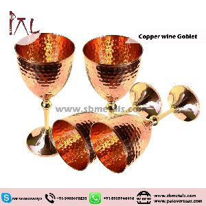 Hammered Copper  Goblet