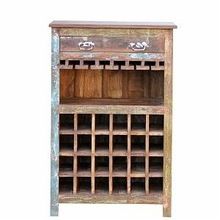 Reclaimed wood furniture wine Rack