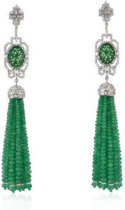 Designer Gold Tassel Earring