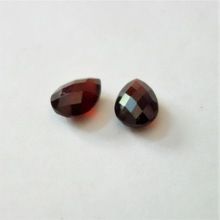 AA dark red garnet briolette beads