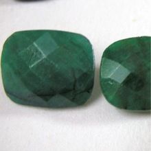 dyed green corundum gemstones
