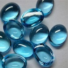 swiss Blue Topaz gemstone cabochons