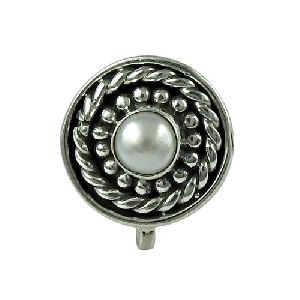Classic Pearl 925 Sterling Silver Nose Pin Jewellery