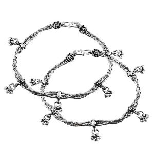 Ethnic Beauty 925 Sterling Silver Anklets
