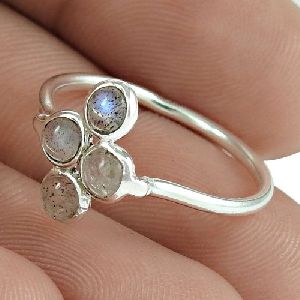 Excellent 925 Sterling Silver Labradorite Gemstone Ring Vintage Jewelry Manufacturer India