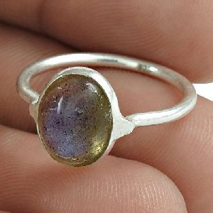 Labradorite Gemstone Ring 925 Sterling Silver Engagement Gift Jewelry Proveedor