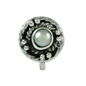 Pretty Pearl 925 Sterling Silver Nose Pin Jewellery
