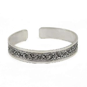 sterling silver Oxidised Jewellery Ethnic 925 Sterling Silver Bangle