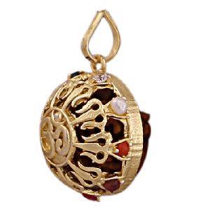 Gold Plated Religious Charm Locket