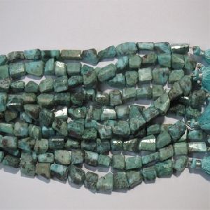NATURAL LARIMAR Faceted Irregular FACETED Stone bead strands