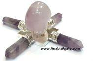 Agate Amethyst Skull Energy Generator