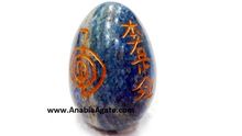 Lapis Lazuli Engrave Usai Gemstone Reiki Eggs