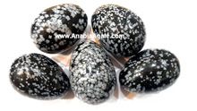 Snowflake Obsidian Gemstone Eggs