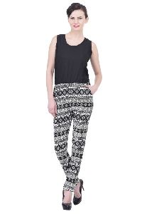 Black & White Printed Jumpsuit