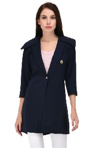 Navy Blue Designer Overcoat