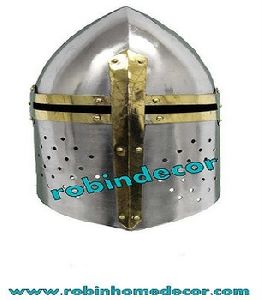 Brass Cross Helmet