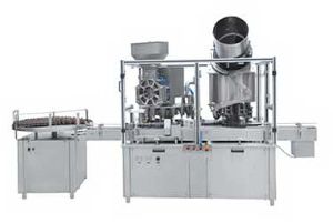 Automatic Dry Powder Filling and Rubber Stoppering Machine