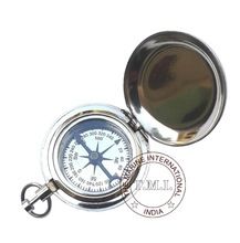 Brass Push Button Chrome Plated Pocket Dalvey Compass 2