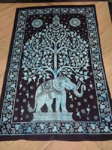 PRINTED ELEPHANT TAPESTRY FROM INDIA
