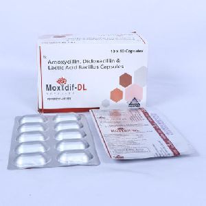 Amoxicillin, Dicloxacillin and Lactic Acid Bacillus Capsules