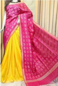 Ladies Trendy Linen Saree, For Anti-Wrinkle, Comfortable, Easily Washable, Embroidered, Technics : Attractive Pattern
