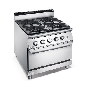 Chinese Style 4-Burner Gas Range With Oven