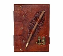 Leather Journal Antique Dark Brown Diary