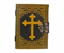 Leather Journal Note Book Cross yellow