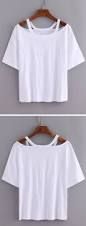 Cut White T Shirts