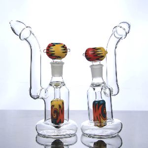 Colored Oil Glass Bubbler