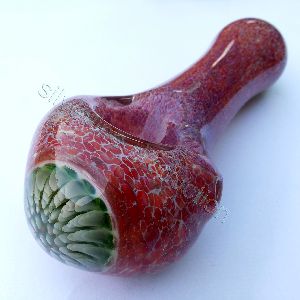 INSIDE OUT HONEY COMB GLASS PIPE