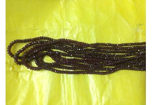 100% Natural Longido Ruby Faceted Rondelle Beads Strand