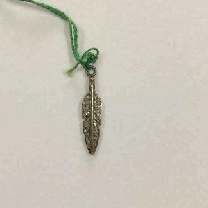 Feather Natural Pave Diamond Charms