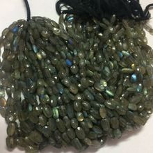 Labradorite Faceted Oval Beads Strand