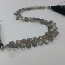 Labradorite Pear Shaped Faceted Briolette Beads