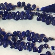 Lapis Lazuli Pears Shaped Faceted Beads Strand