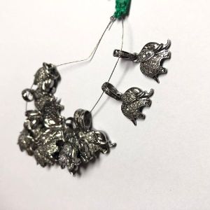 Natural Diamond Elephant Charm