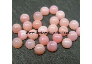 Natural Pink Opal Round Cabochon