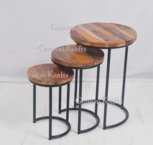 Industrial Nesting Side Table