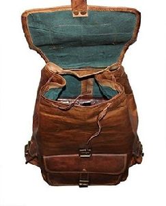 Handmade Leather Unisex Backpack