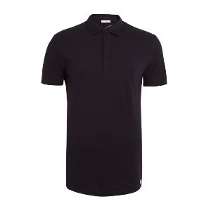 Men Black Polo T-shirt