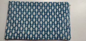 2.5 meter Flower Print Hand block Printed Cloth Cotton fabric fish Fabric