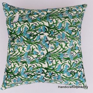 Hand Block Print Pillow case 1616 inches size SSTHCC04