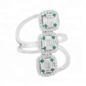Zircon Emerald Rings